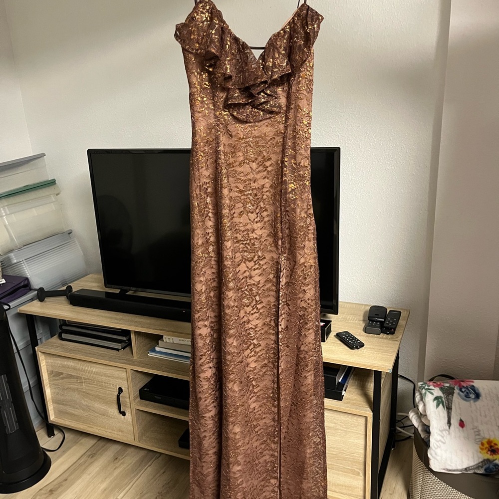 House of CB Copper Lace Dress